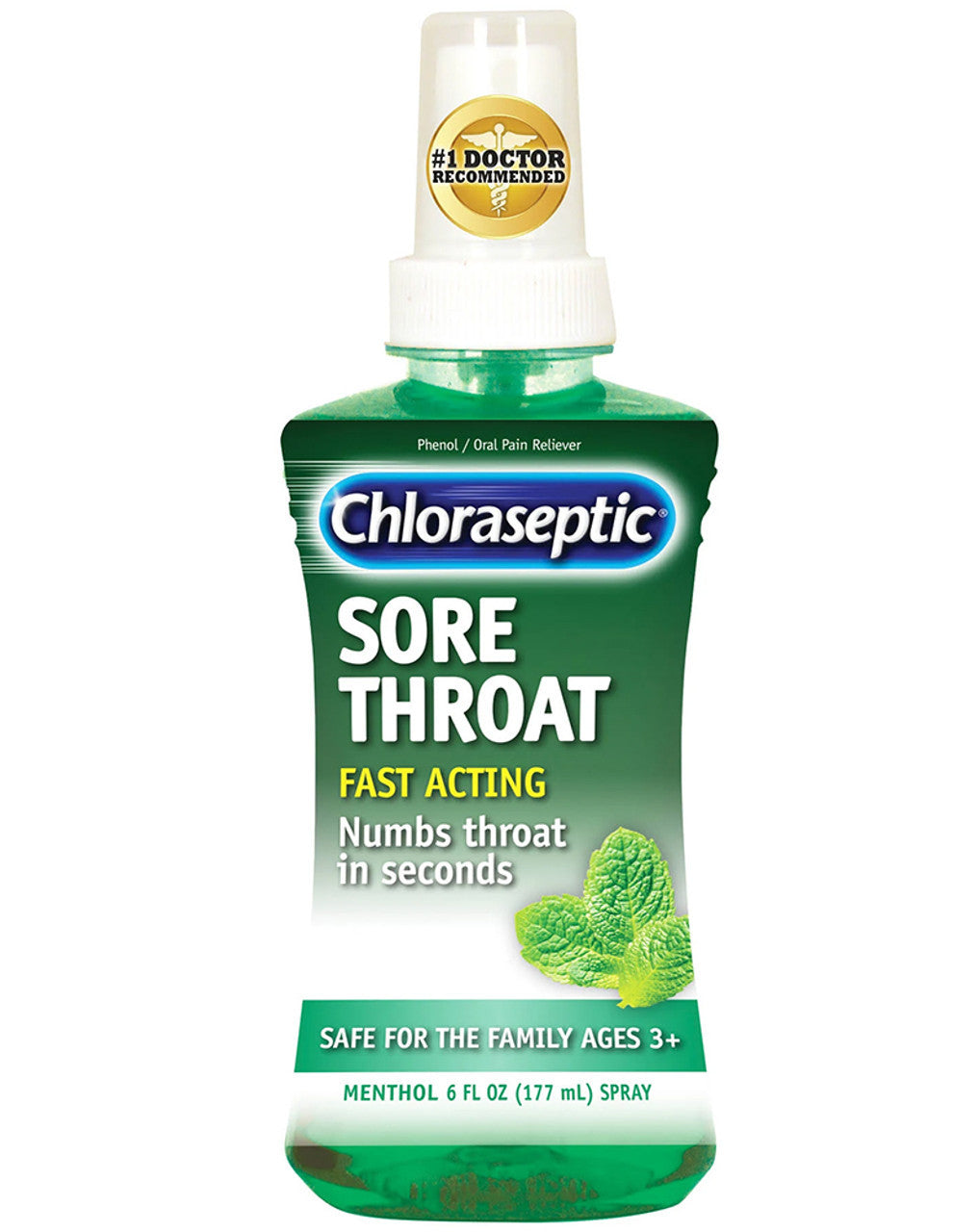 Chloraseptic Sore Throat Spray Menthol, 6 Oz
